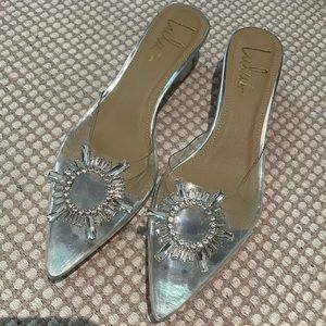 Lulus clear short heels